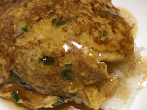 卵とカニカマで♫天津飯